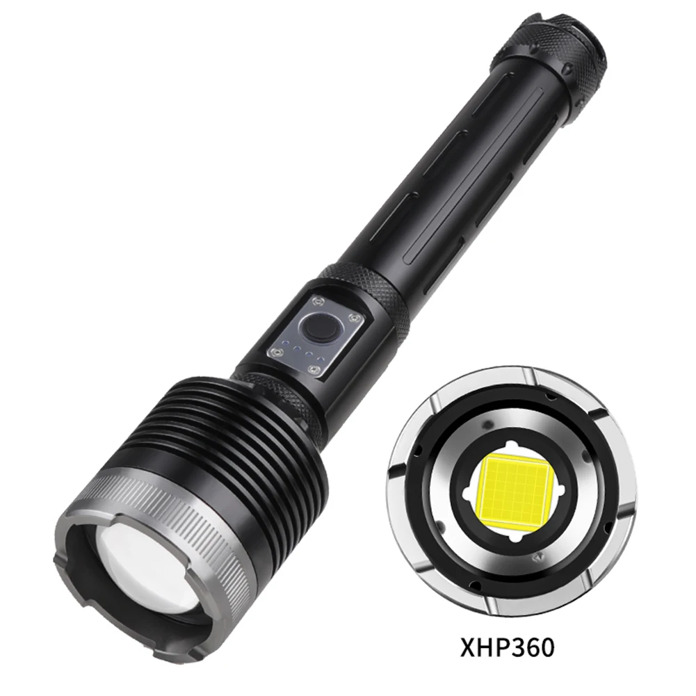 

Портативный 36-ядерный XHP360 светодиодный фонарь для кемпинга наружный Тип C USB зарядка телескопический зум водонепроницаемый 3-скоростной фонарик