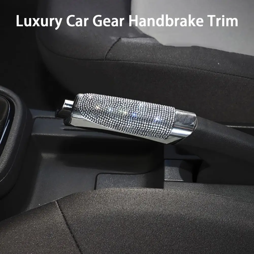 

Hand Brake Trim Beautiful Glossy Wear-resistant Car Handbrake Sleeve Case Decor Auto Decoration