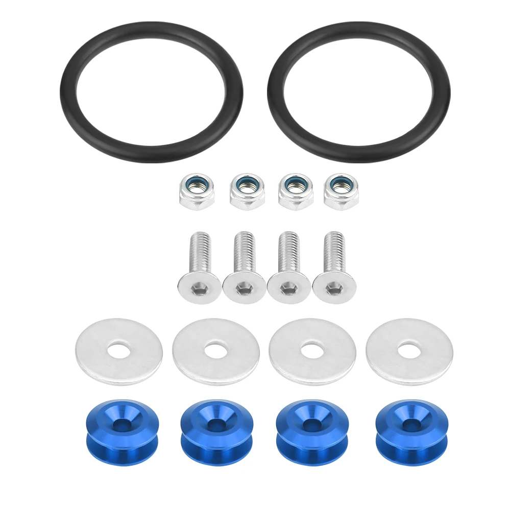 

Quick Release Fasteners Washers Bolts for Front Rear Trunk Hatch Lids Bumpers Universal Blue Quick Quick