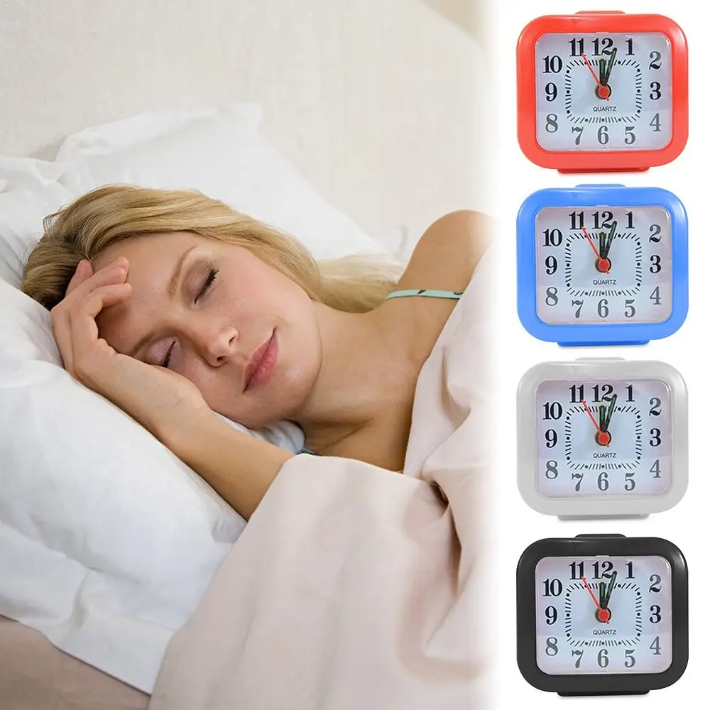 With Night Light Mini Alarm Clock