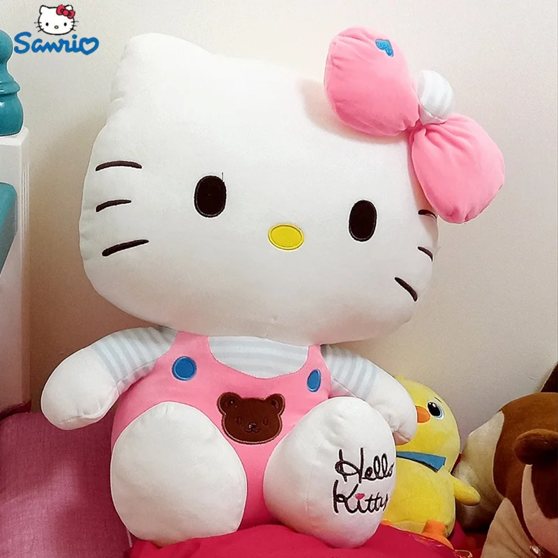 

30cm~60cm Sanrio Hello Kitty Kawaii Plush Doll Fluffy Stuffed Animal Plushies Pillow Room Decorate For Girls Birthday Gifts