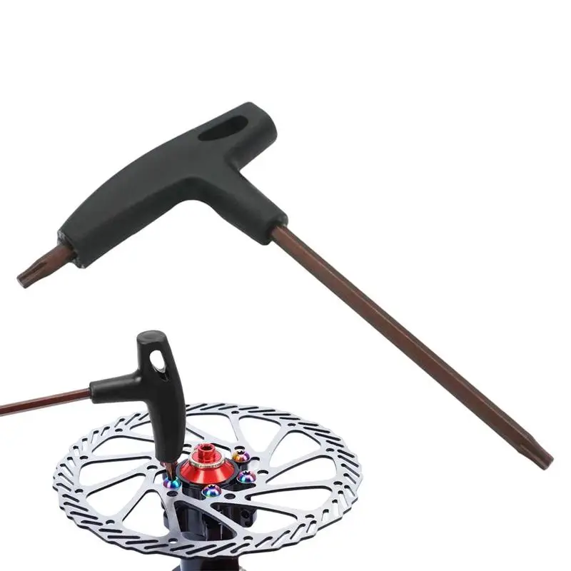 

Bike Brake Wrench Bicycle T-Handle Torx Wrench Portable For Bike Disc Brake Mount Repair Energy Saving Screwdriver Bike Tools