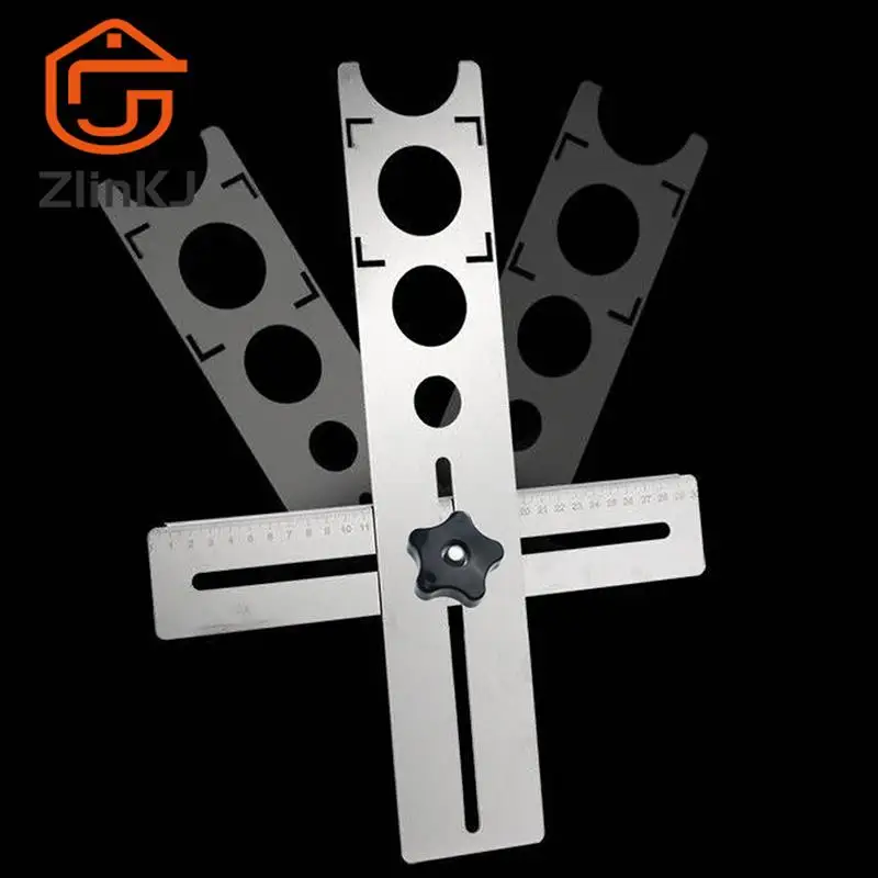 

1PC Ceramic Tile Hole Locator Punching Drilling Hole Adjustable Tool For Marble Glass Locator Position Punch Ruler
