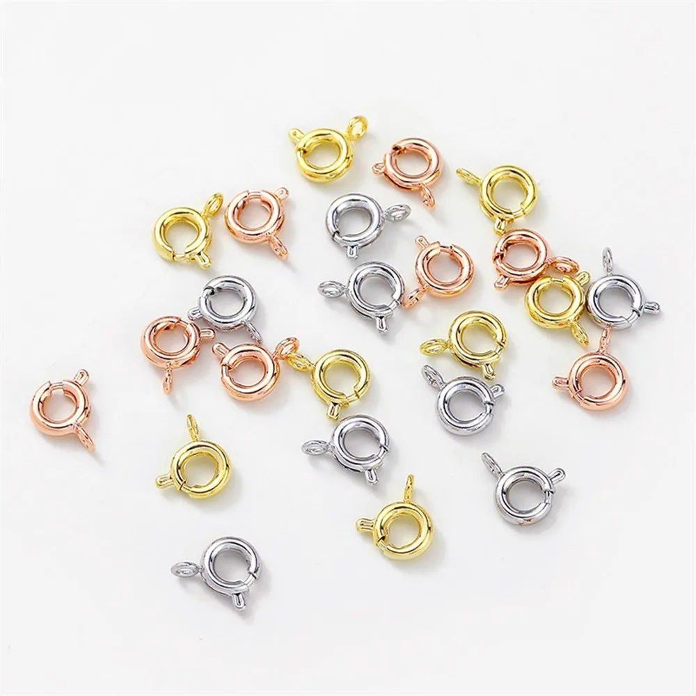 14K18K золотого цвета пружинная пряжка браслет ручной работы ожерелье