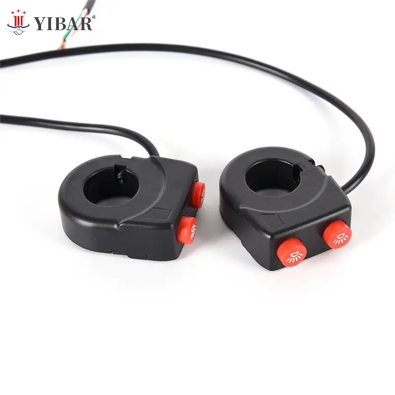 

7/8'' Motorcycle Bike Handlebar On Off Button Head Spot Fog Light Switch Button Universal