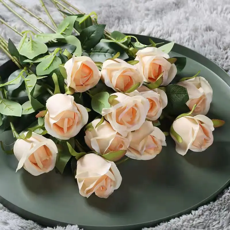 

Simulation Roses Living Room Decoration Valentine's Day Bouquet Dining Table Single Fake Flower Decoration Flower Arrangement