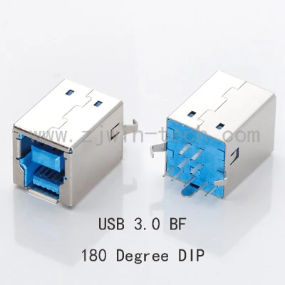 

5PCS High Speed Data Transfer USB 3.0 Female Connector Charging Socket For Printer Inference BF Type 2 Bent Feet 90/180 Degree