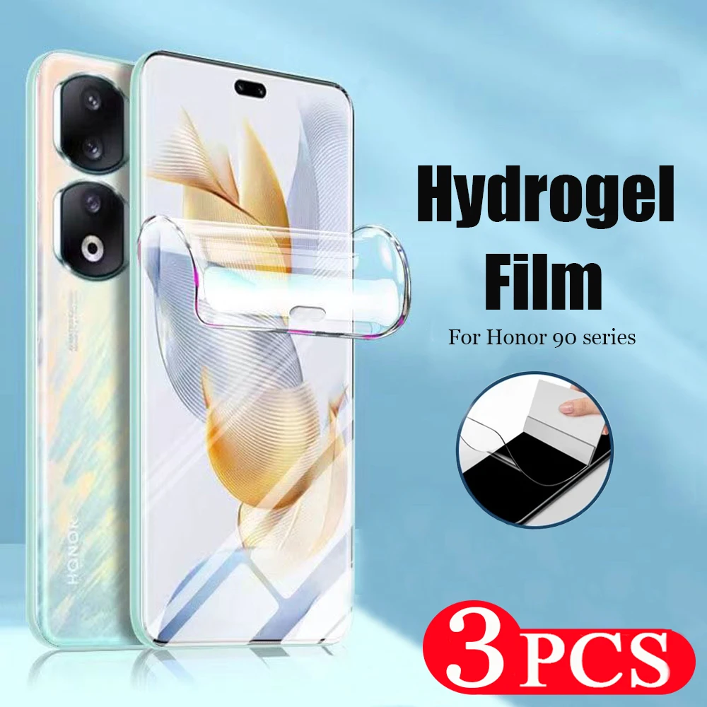Защитная пленка для экрана Honor 90 X50 X50i 80 GT 70 pro plus Flat 60 SE 50 lite Гидрогелевая не стекло 3