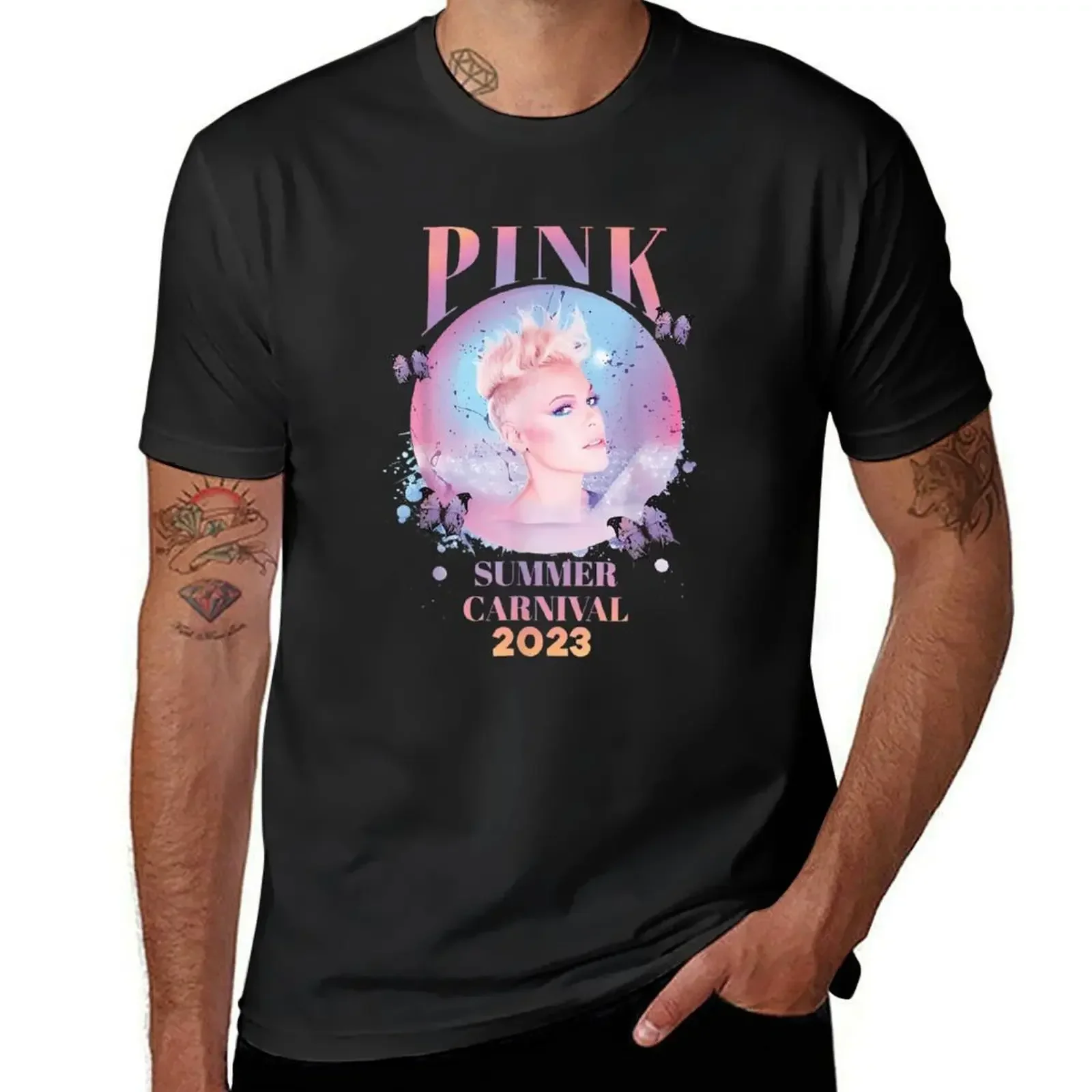 Футболка Pi n k P!_nk P nk летняя одежда милые топы мужские винтажные футболки