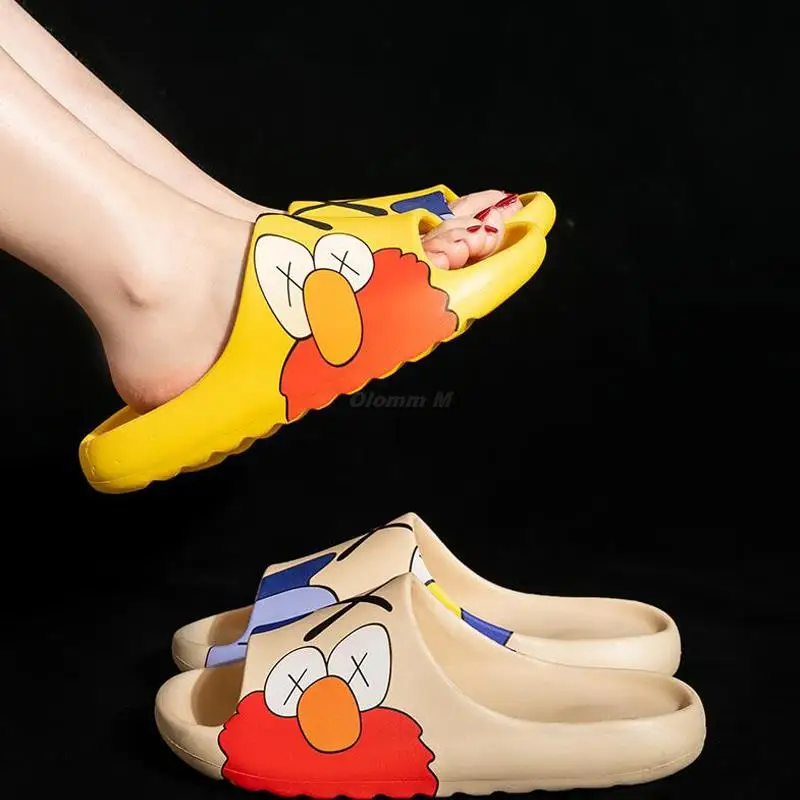 

2022 Women's Good Elasticity EVA Graffiti Maker House Slides Lovers Shower Non-slip Home Slippers Unisex Garden Walking Sneakers