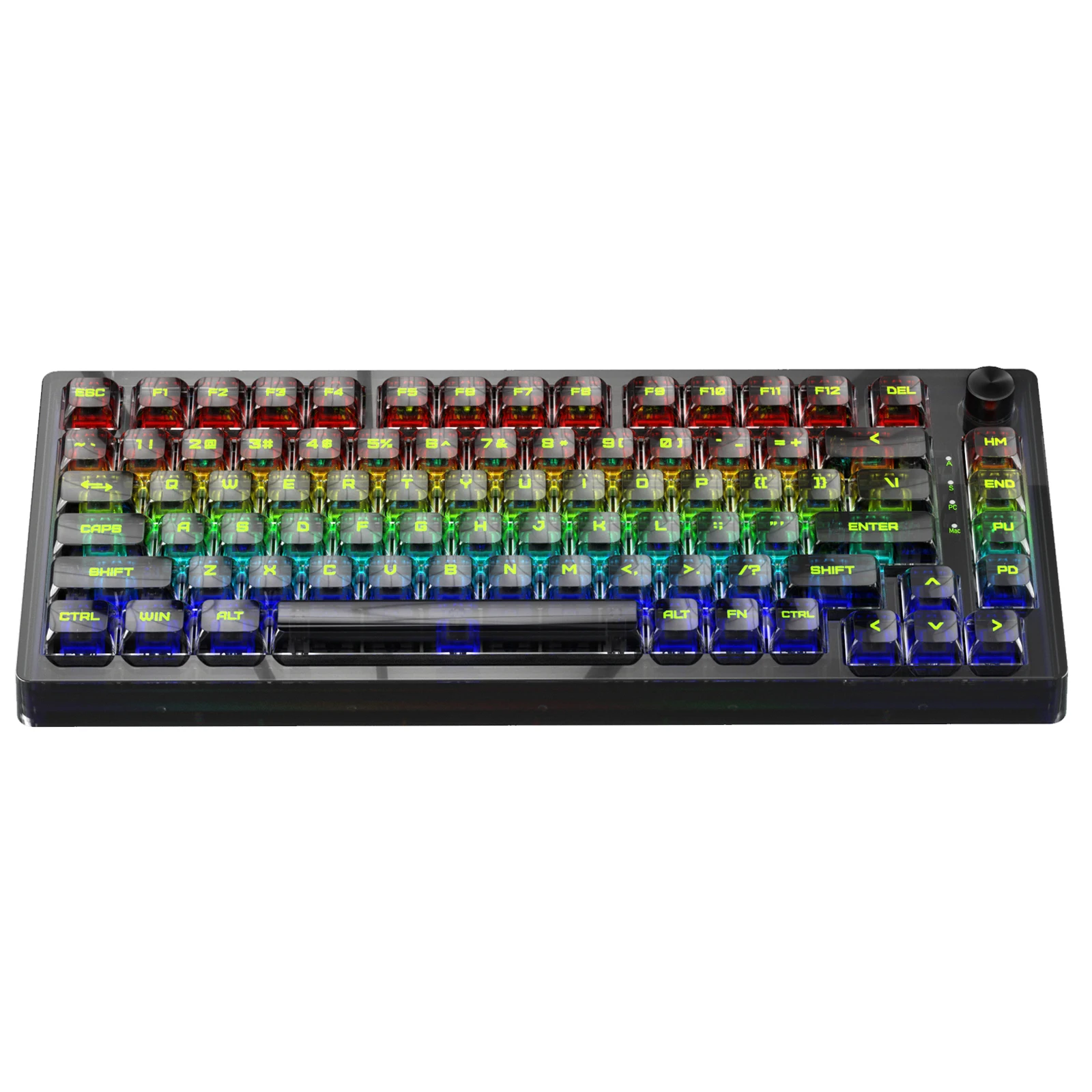 

Механическая игровая клавиатура MK32, 82 клавиши, RGB, USB, поддержка Bluetooth, беспроводная, 2,4 ГГц, 3 режима, геймер для компьютера, ПК, ноутбука