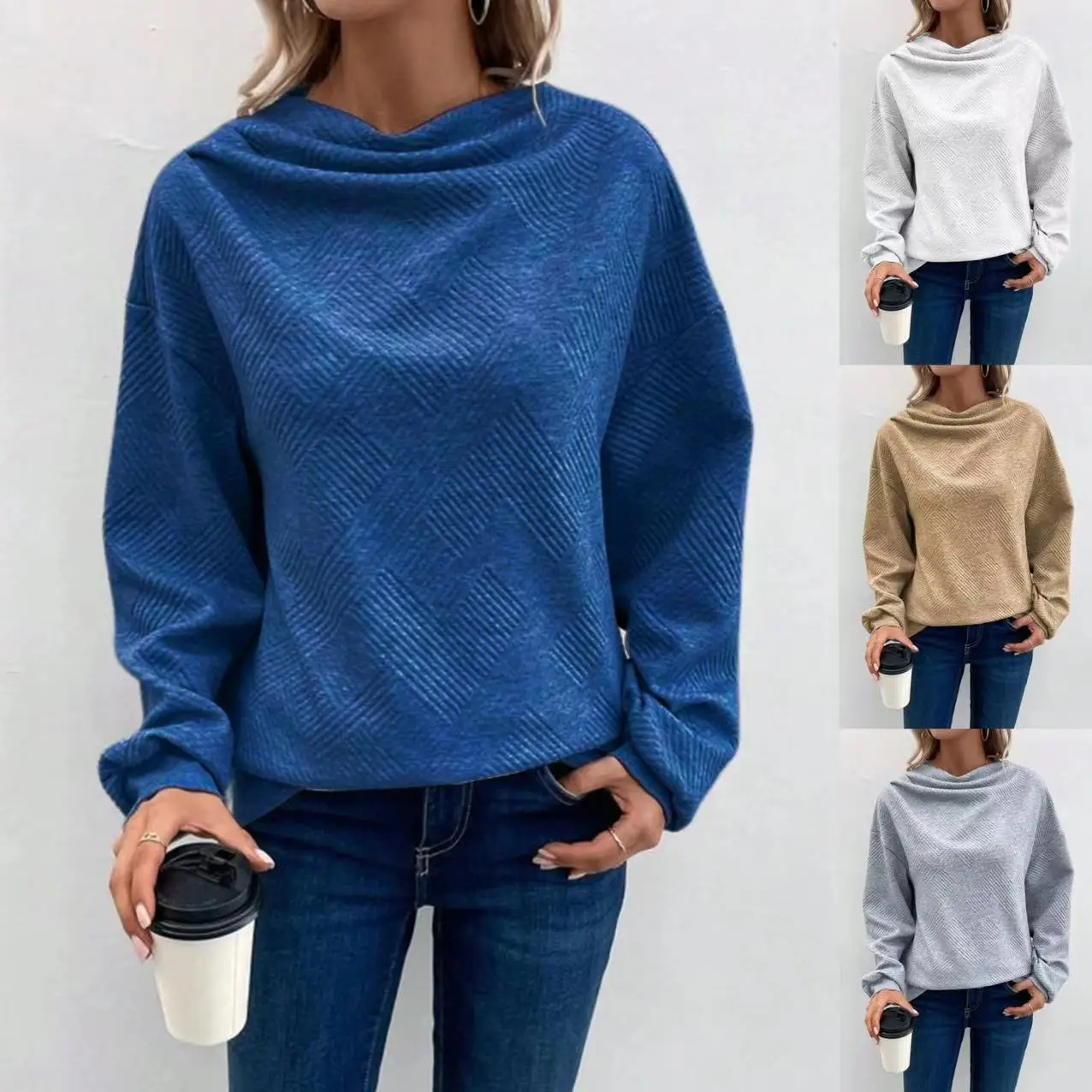 Осенний женский повседневный пуловер с длинными рукавами и капюшоном Nouveautés Sweats