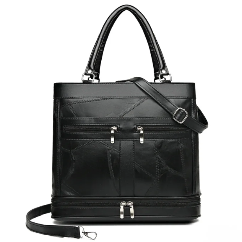 Women's Handbag Women's Shoulder Bag Fashion Purse Vintage Leather Bag Large Capacity Handbag Inclined Shoulder Bag Mom's Bag