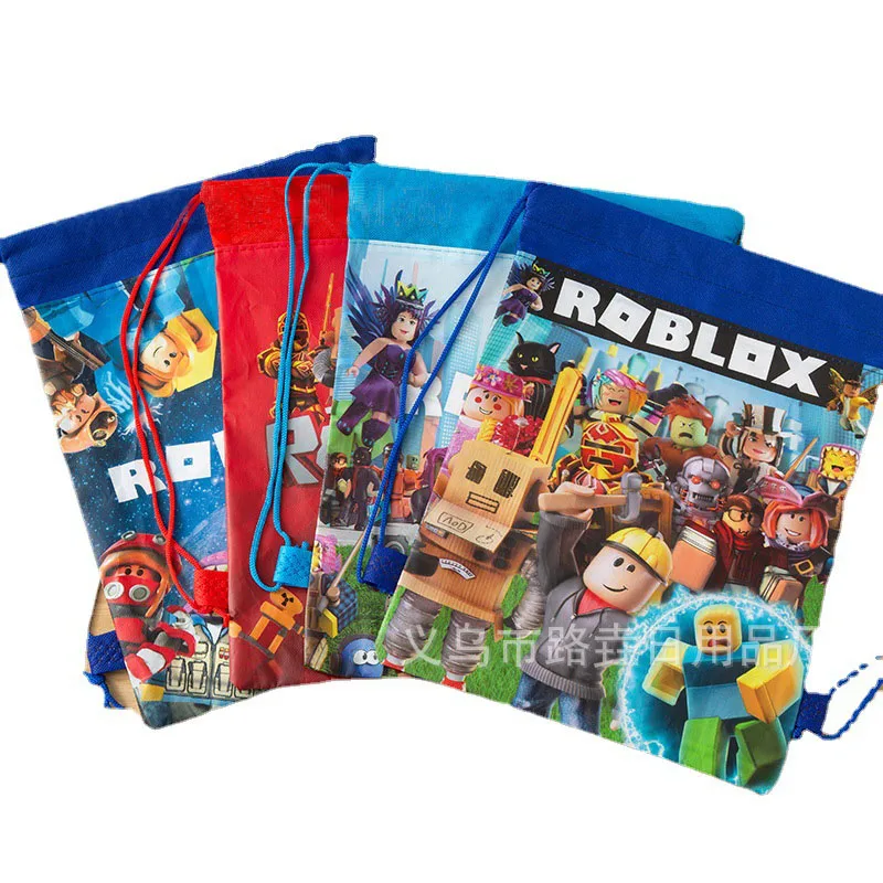 Сумка Roblox на шнурке карманная многоразовая сумка для хранения с рисунком Игровых
