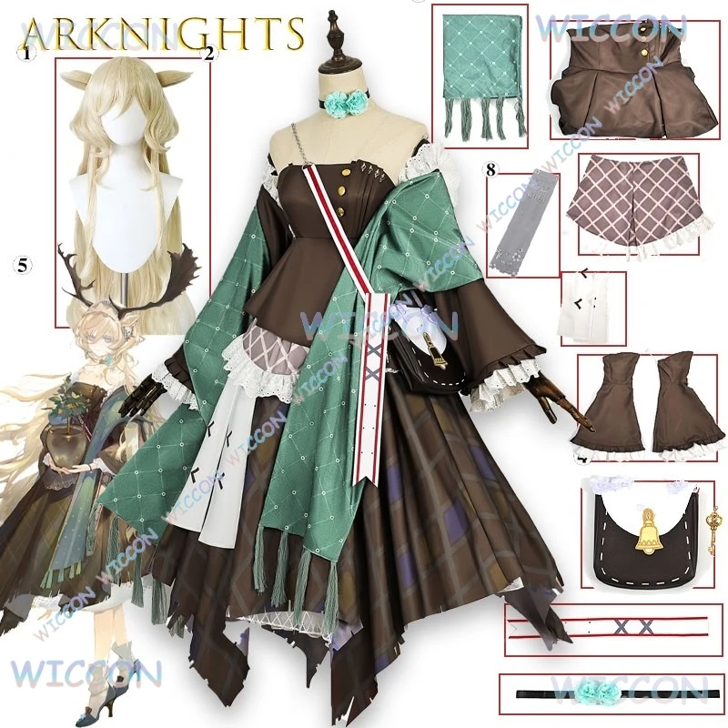 Фото Аниме игровой персонаж Arknights Viviana Durin косплей костюм полный комплект от Ognisko официальный наряд Хэллоуин вечерние платье Impact №1