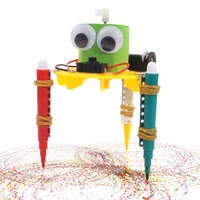 early learning diy doodle robot technology small inventions educational toys for kids primary and secondary science experiment