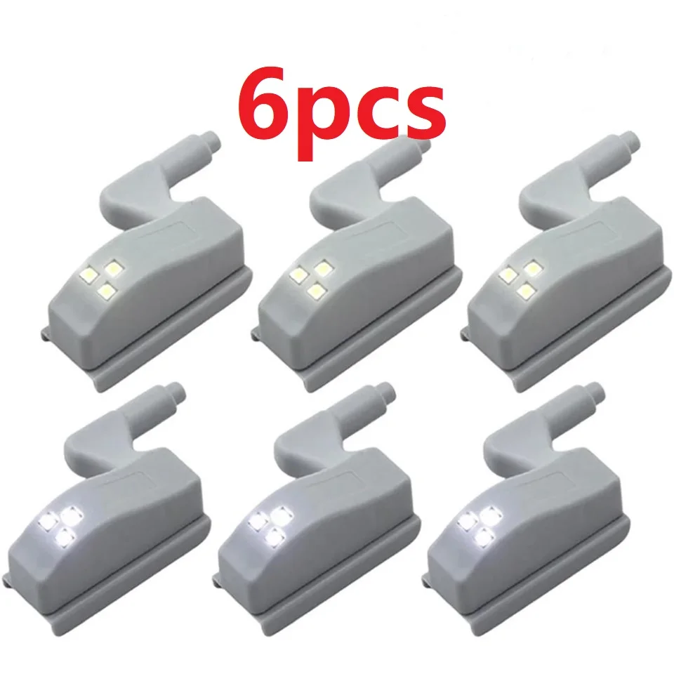 

Ночник для шкафа 6 шт., светодиодный внутренний фонарь на петлях, светильник льный креативный светильник для шкафа, кабинета, спальни, кухни, ...