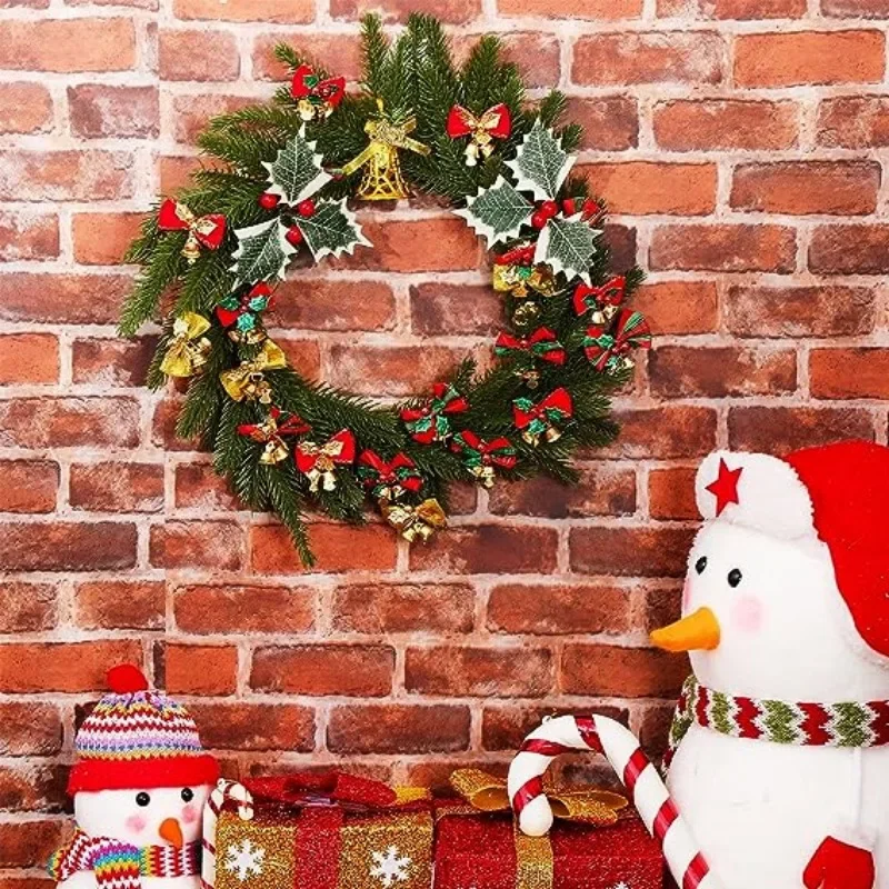 Декоративные рождественские банты с колокольчиками