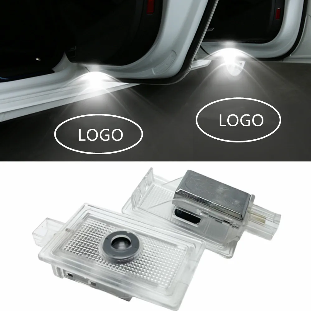 2Pcs LED Car Door Logo เลเซอร์โปรเจคเตอร์คำเตือนไฟสำหรับ Chrysler 300 300c 200 200c Sebring Lancia Thema ตกแต่ง auto