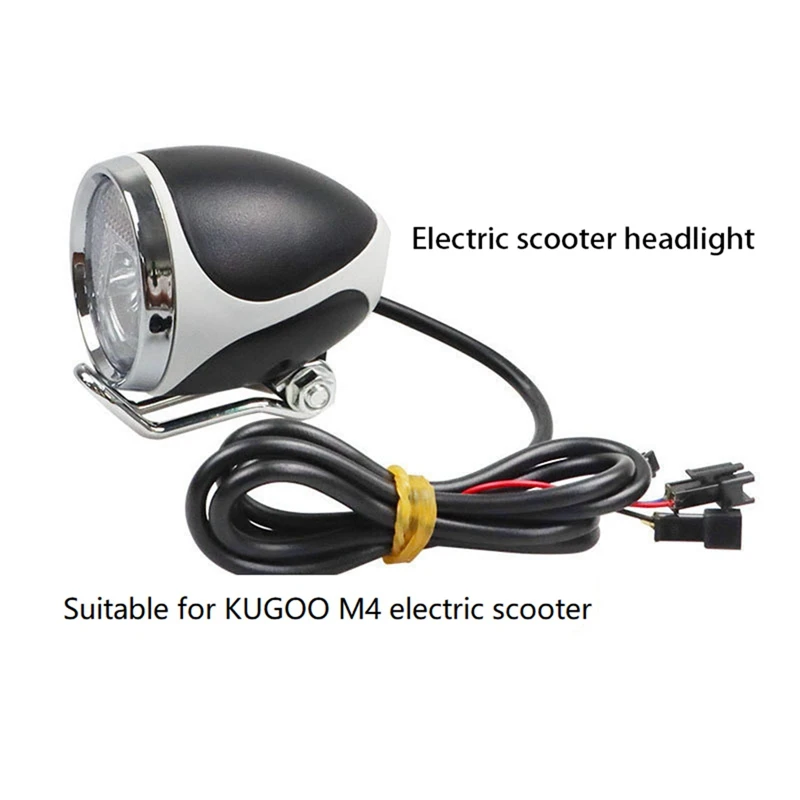 Universal Light Lamp 10-Inch Headlight Electric Scooter LED Front For Kugoo 8-Inch Accessories