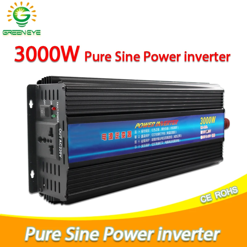 

Pure Sine Wave Inverter DC 12v/24v To AC 220V 500W 1000W 2500W 3000W Portable Power Bank Converter Solar Inverter Converter USB