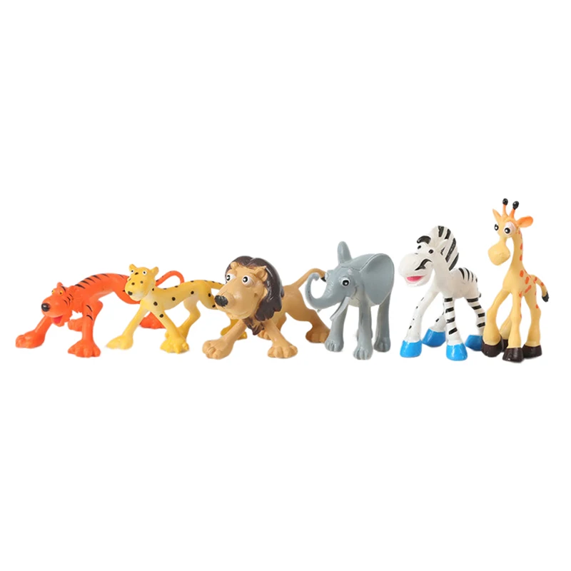 

6 шт./набор, миниатюрные сафари для кукольного домика