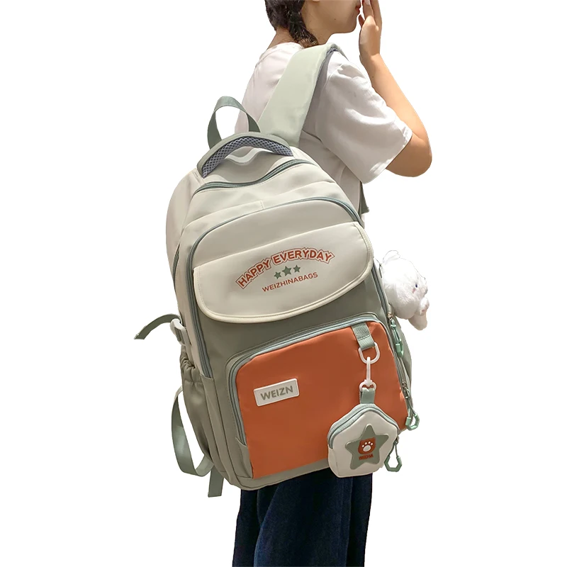 Откидная крышка с пряжкой внешняя сумка модный рюкзак буквенным принтом большой