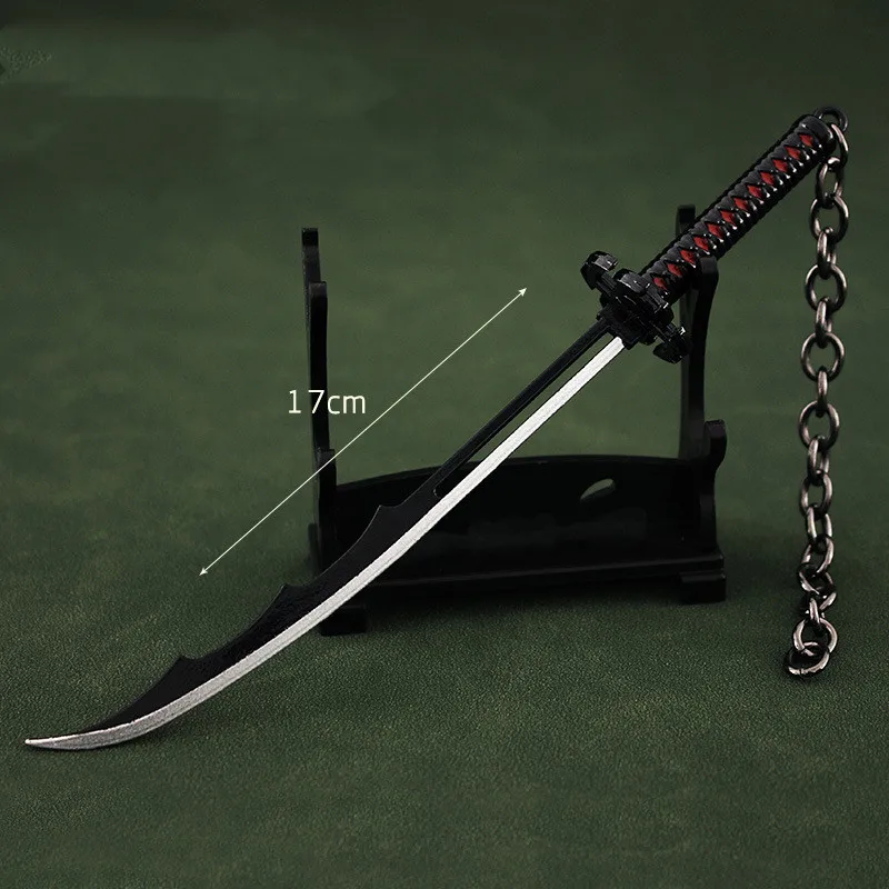 

Metal Letter Opener Sword With holder 17cm Tensa Zangetsu BLEACH Japanese Anime Peripherals Blade Weapon Model Desk Decoration