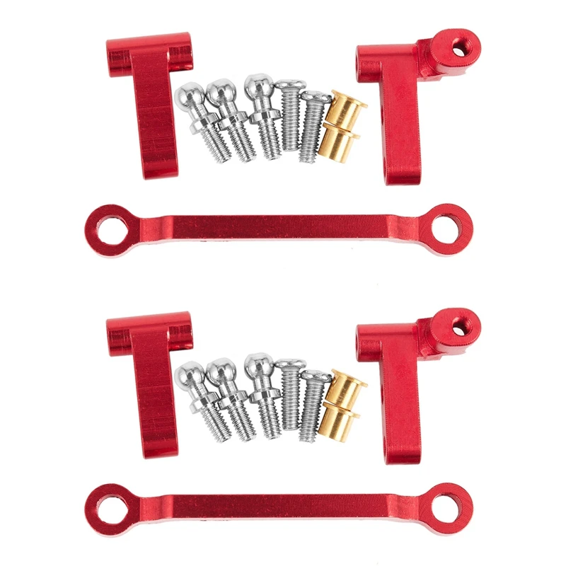 

2 Pcs Metal Upgrad Steering Cylinder Mounting Block For Wltoys A949 A959-B A979-B A969,Red