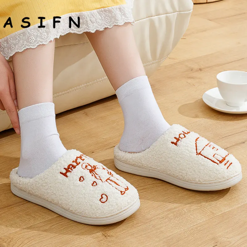 ASIFN Harry's House Style Houseshoes Cute Slippers Women Harry Styles Fluffy Cozy Girls Comfy Home Fur Cushion Slides