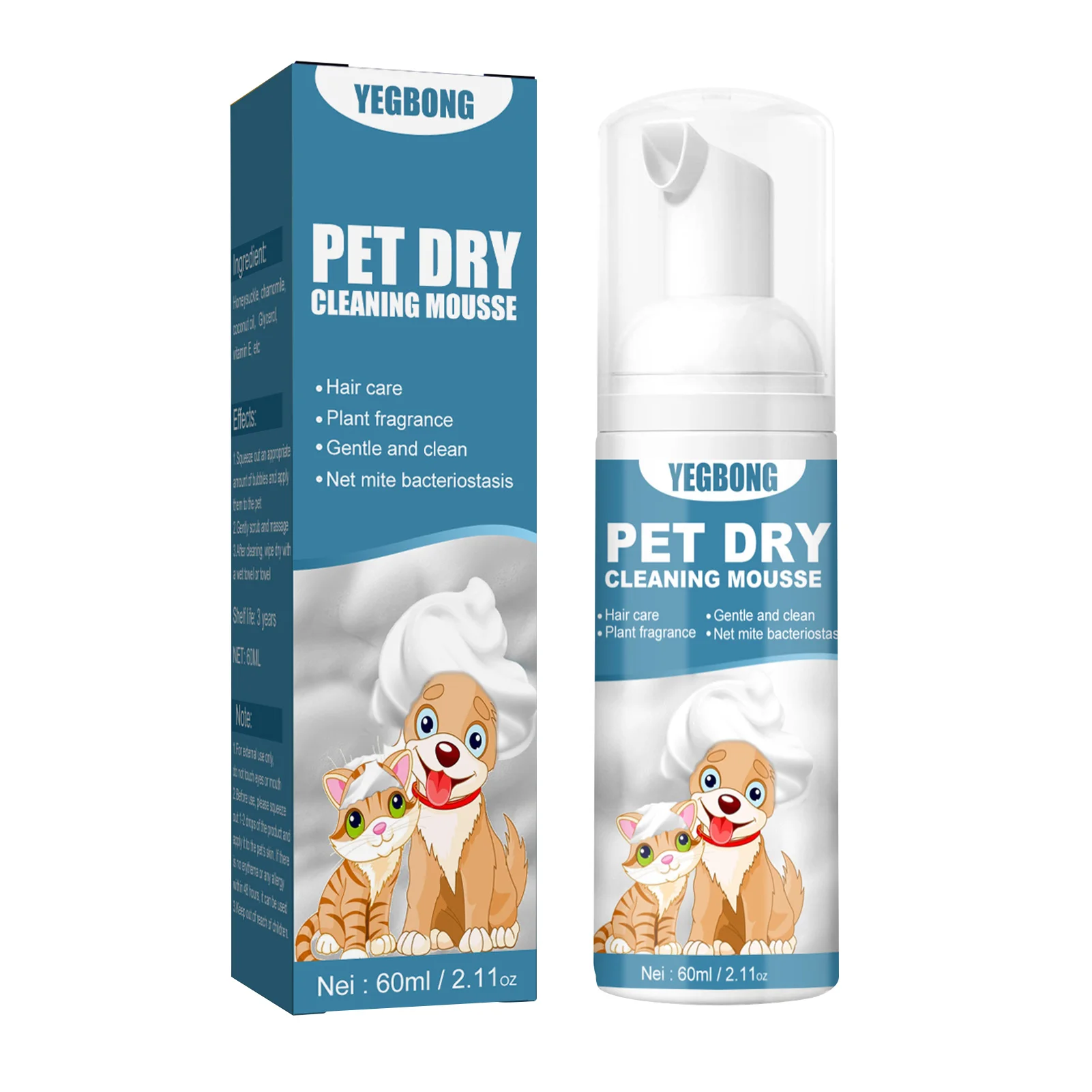 

Waterless Cat Shampoo Waterless Cat Dog Body Wash Rinse Free Pet Shampoo Bathless Cleaning Odor Removal For A Fresh Smelling