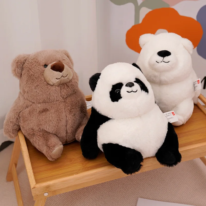 

Panda Brown Bear Polar Bear Plush Toys Kawaii Chubby Cartoon Stuffed Animals Toys Healing Soft Cute Dolls Pillow Gifts For Kids