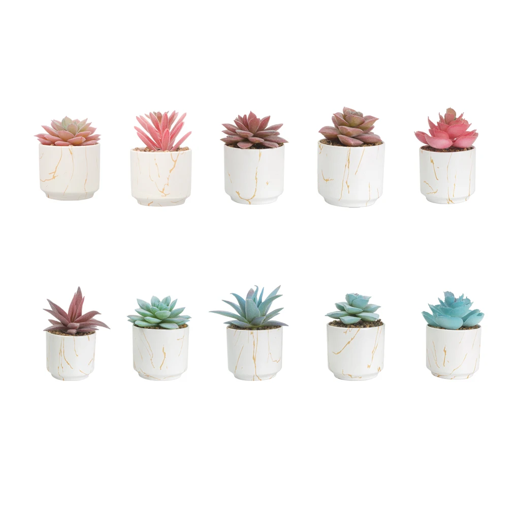 

4pieces Potted Flower With Low Maintenance - Wide Application Pets Friendly No Withering Home Garden