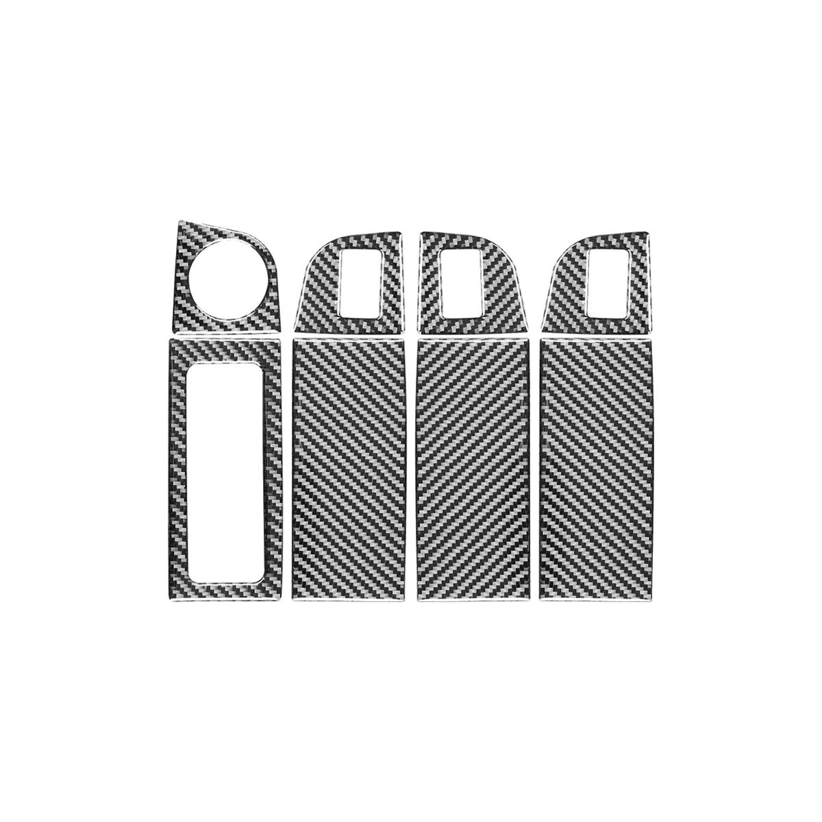 

Наклейка на панель переключателя стеклоподъемника автомобиля, декоративная наклейка из углеродного волокна для Skoda Octavia A7 2015-2020, аксессуары