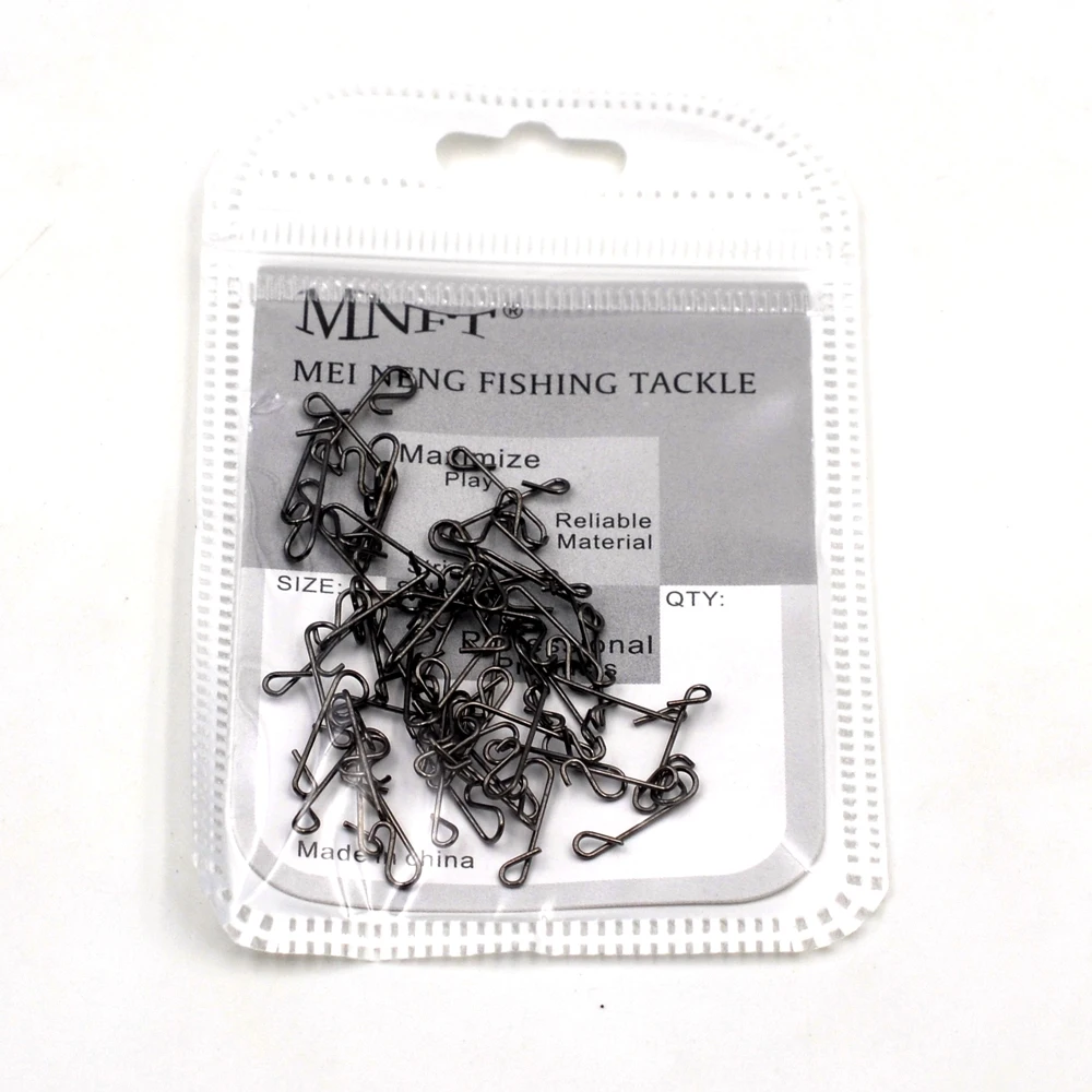 MNFT 50Pcs/Pack Braid Knotless Connectors Fishing Line Wire Connector Fishing Barrel Swivel Accessory Pesca Tackle Tool Lure Kit