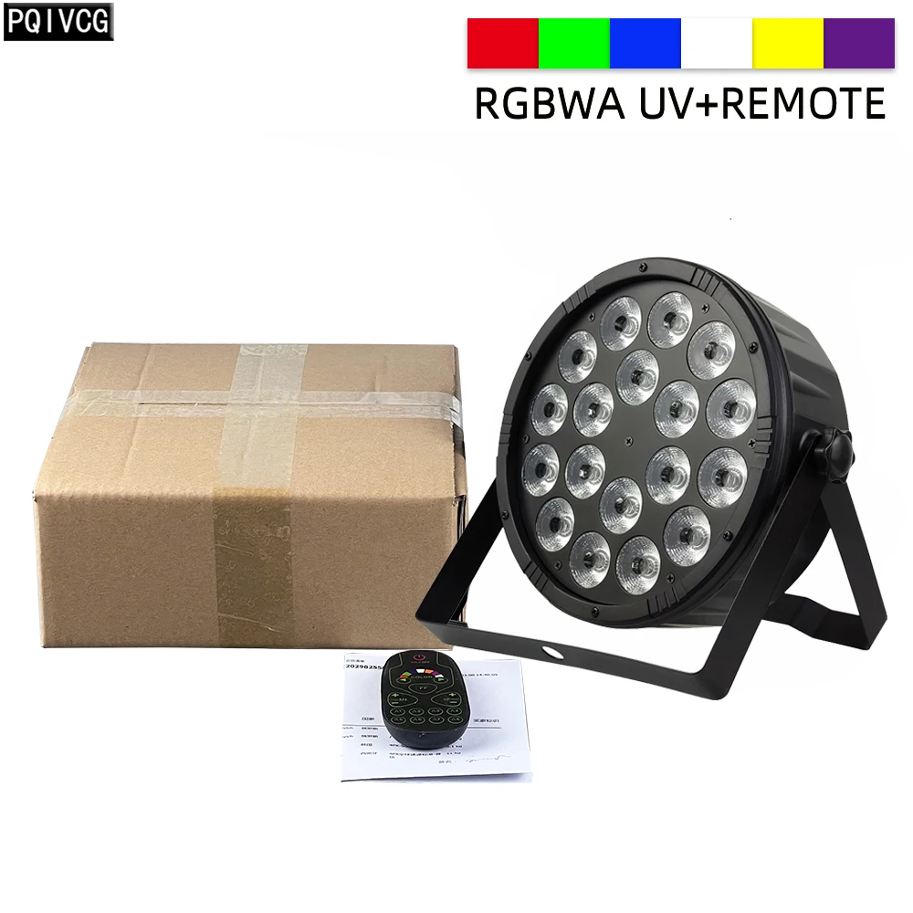 

PQIVCG Светодиодный пар свет RGBWA UV 6в1