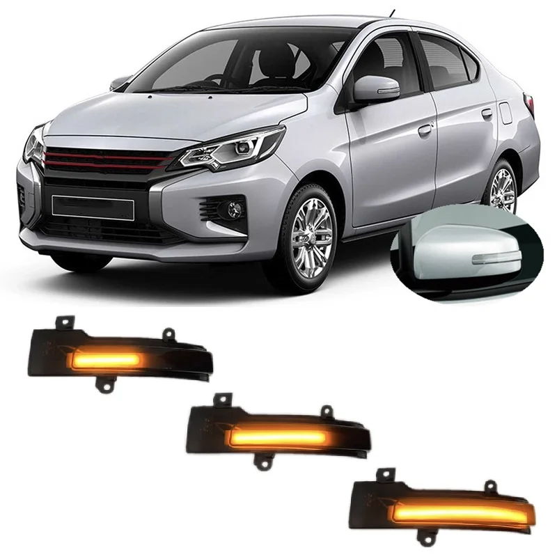 Динамический светодиодный указатель поворота для Mitsubishi Mirage G4 A03A A13A 2012 2013 2014 2015 2016