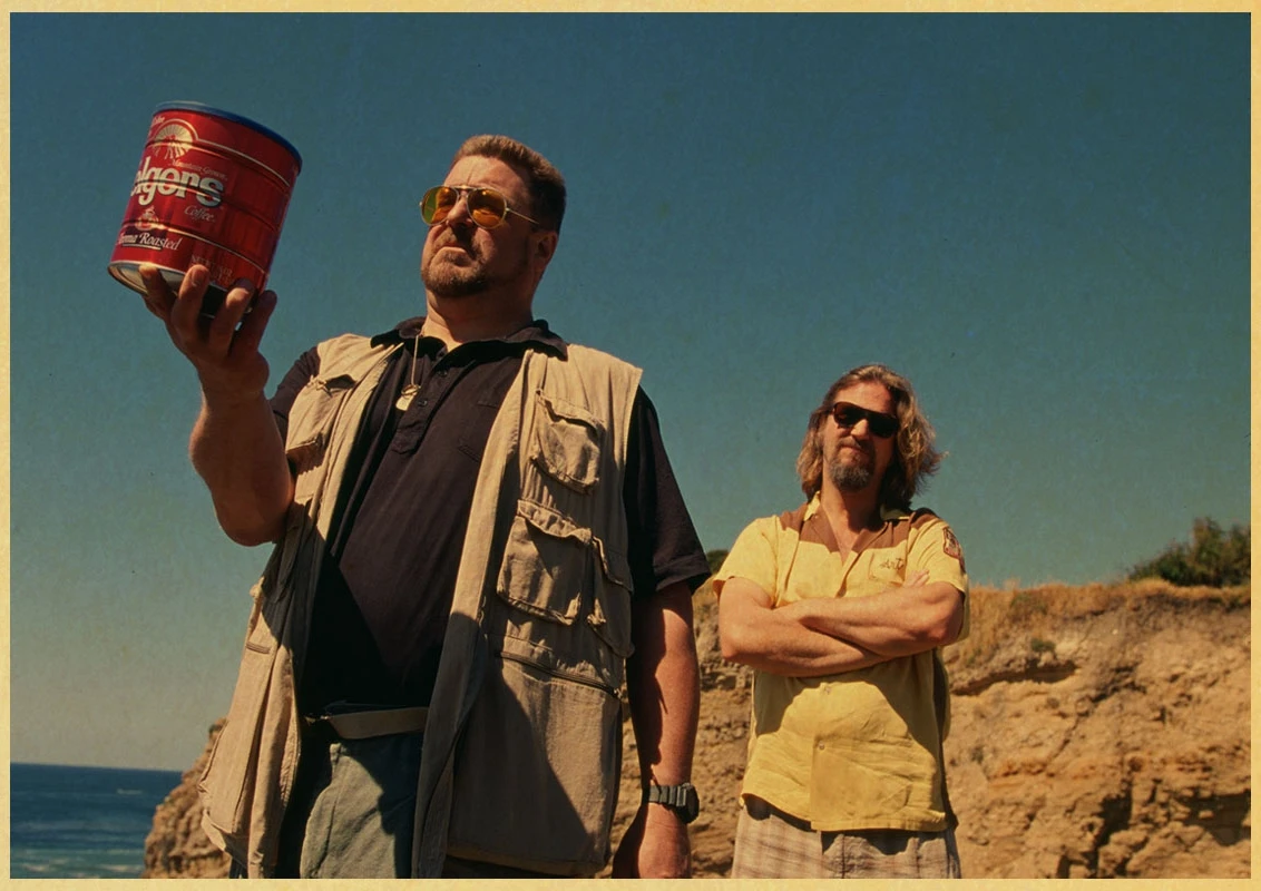 Большой Lebowski из комедии фильмы крафт-бумаги искусство живопись обучение