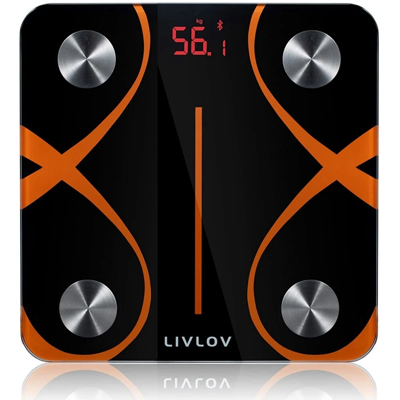 

LIVLOV Smart Bluetooth Body Scale High Precision Weight Scale Electronic Weighing Scale APP Controled Body Analyzer