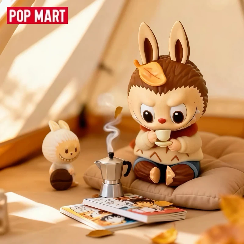 Фото POPMART LABUBU ZIMOMO теплый свитер ручная подвесная карта модные настольные украшения коллекция куклы-сюрприз зимний и новогодний подарок №1