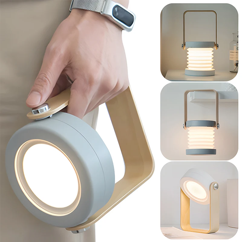 

Складной светильник для кемпинга, портативный фонарь с регулируемой яркостью, с USB-зарядкой, настольный тент, уличный фонарь для чтения, освещение для кемпинга