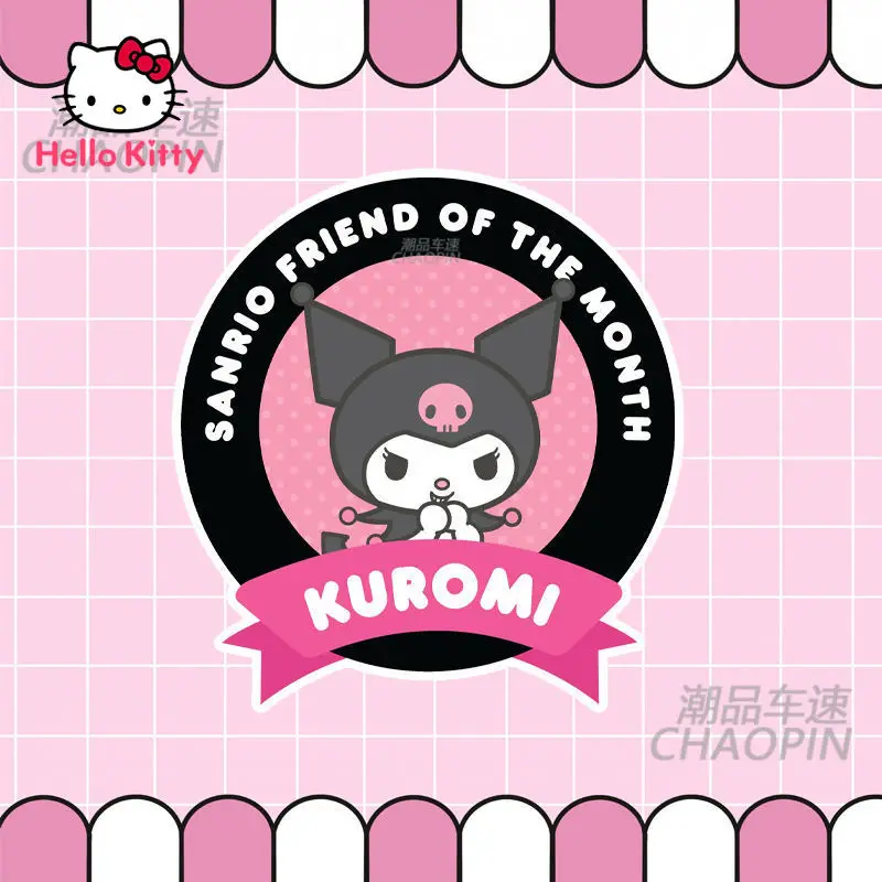 

Hello Kitty Kulomi Sticker Motorcycle Sticker Fuel Tank Cap Sticker Cartoon Sticker Water Cup Sticker Travel Decoration