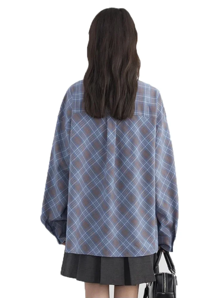 CHIC VEN женские рубашки в стиле ретро повседневные свободные клетчатые блузки с