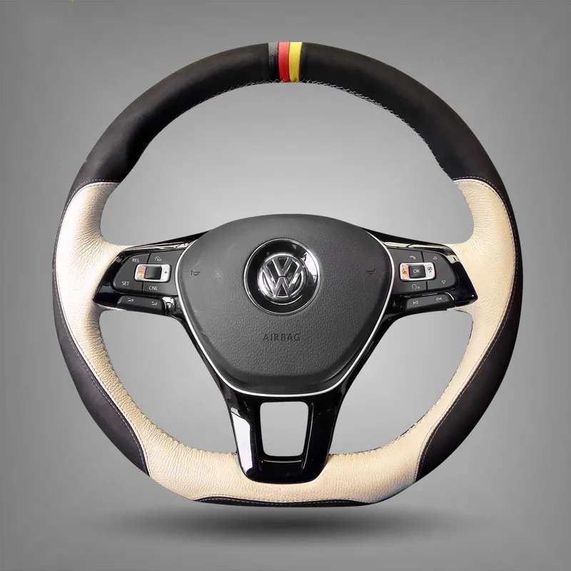 

Сделай Сам вышитая вручную замшевая кожа искусственная кожа для Volkswagen Golf 7 Polo Lamando Sagitar интерьерные автомобильные аксессуары