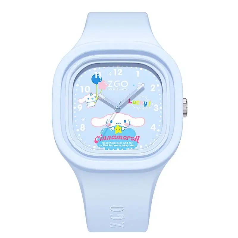 Милые часы Hellokittys Sanrioed с мимелоди Kuromi Cinnamoroll Мультяшные милые светящиеся