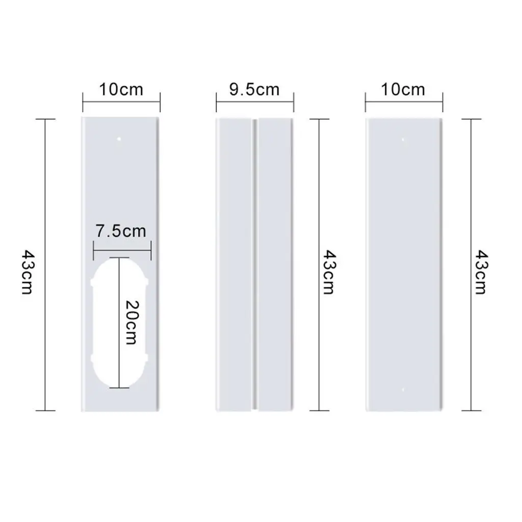 Комплект окон для кондиционера с соединителем Универсальный выхлопной шланг 150