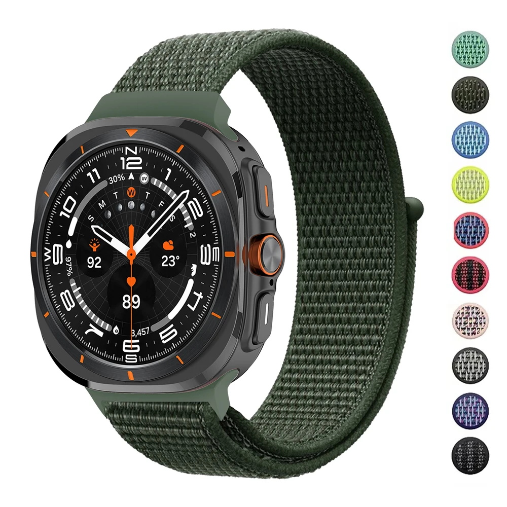 Ремешок для Samsung Galaxy Watch Ultra 47 мм спортивный Нейлоновый Регулируемый браслет watch 7