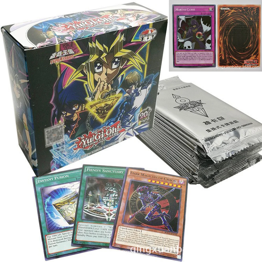 

216Pcs Yu-Gi-Oh Anime Collection Card Rare Cards Box Anime Peripheral English Version Diy Game Battle Collectibles Boys Toy Gift