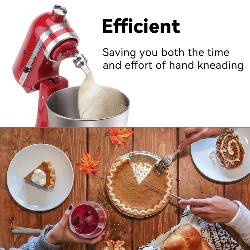 Крючок для теста с спиральным покрытием металлический крючок кухни 5K7SDH Spiralizer KA 7QT