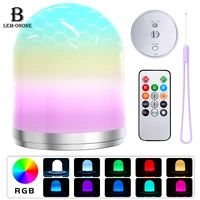 led rgb night lights with lanyard usb charging lamps remote atmosphere lights for home romantic decoration lighting table lamp